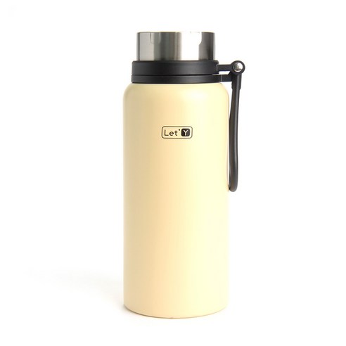 레티 아웃도어 보온보냉 텀블러, 아이보리, 950ml, 1세트