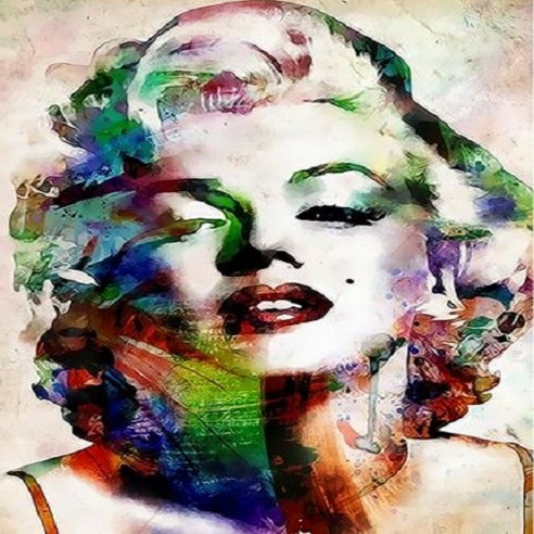 피포페인팅 DIY 팝아트 그리기 세트 40 x 50 cm, 팝아트 마릴린먼로(Q3244), 1개