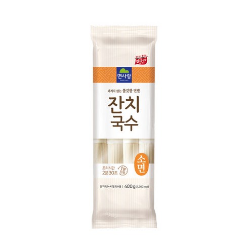 면사랑 잔치국수 소면, 400g, 1개