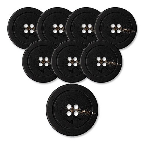 동대문단추왕 고급 무광 코트 가디건 단추 18mm, 블랙테디, 8개
