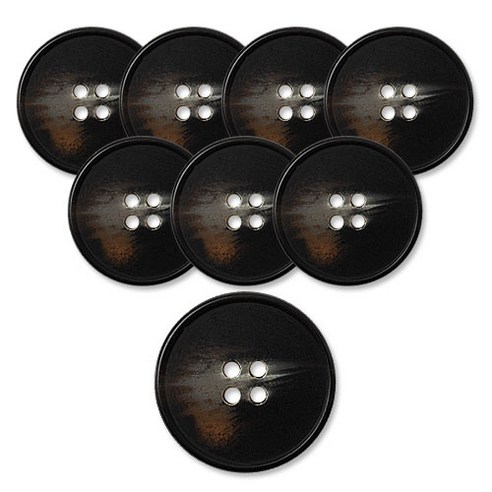 동대문단추왕 고급 무광 코트 가디건 단추 18mm, 가우디, 8개, 블랙 가우디