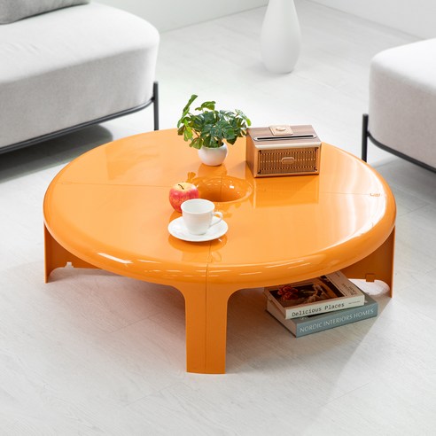 위드퍼니처 모듈 4조각 유니버스 테이블, 오렌지
