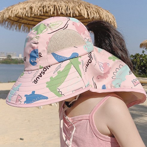 꼼지 아동용 디노 와이드 플랩캡