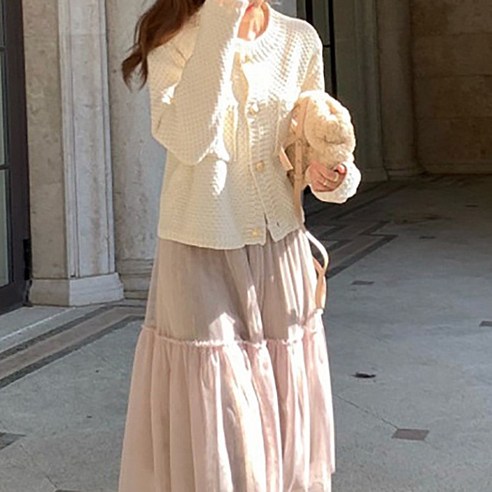 루나걸 여성용 베크 니트 가디건