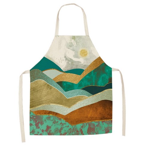에이홉 풍경 일러스트 앞치마 68 x 55 cm, IT-05, 1개