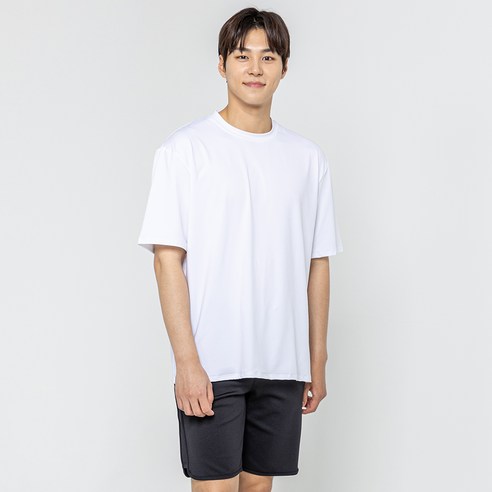 남성용 알루 오버핏 반팔티 래쉬가드