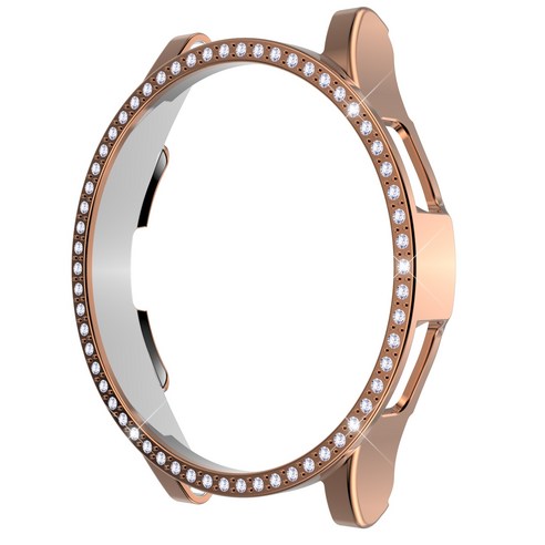 루아러블 갤럭시 워치4 클래식 큐빅 범퍼 케이스 46mm, 로즈골드