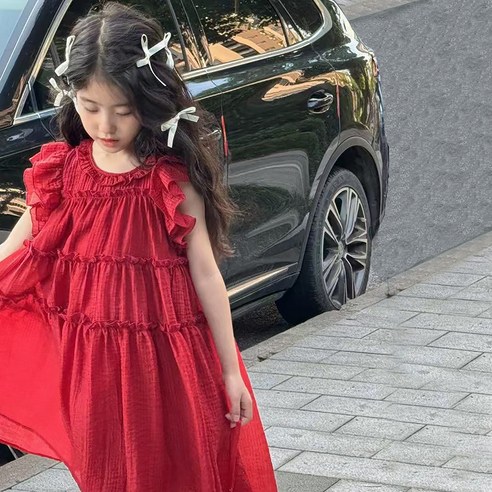 스타빈 여아용 러블리 민소매 원피스