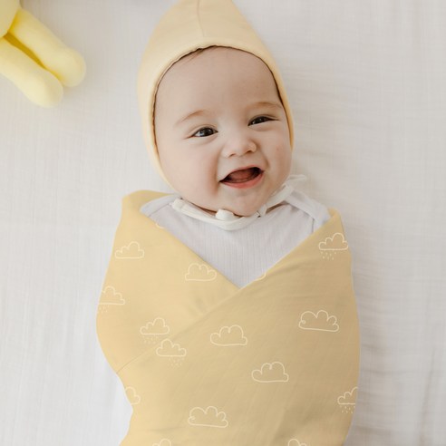 뱀부 코튼 속싸개로 아기에게 꿀잠을 선물하세요!