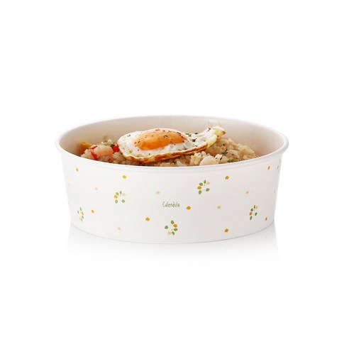 더담다 카렌듈라 다회용 종이용기 1080ml, 100개입, 1개