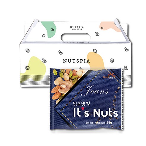 넛츠피아 잇츠넛 프리미엄 진 하루견과, 25g, 25개입