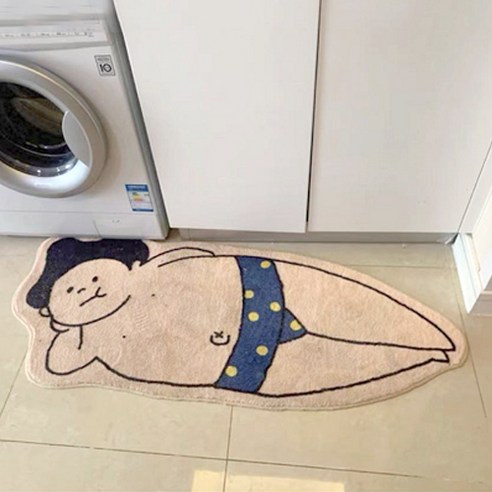 땡땡이 스모선수 발매트, 블루