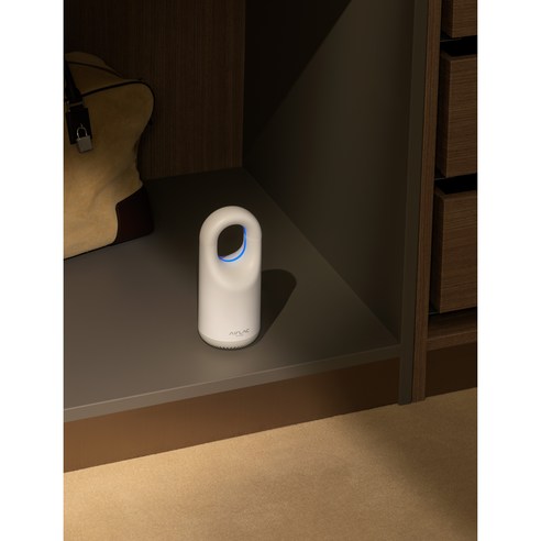 에어락 미니 스타일 의류관리 디바이스 + 향기 타블렛 + 제습비즈 세트, 화이트(디바이스), 페이지시크브라운(타블렛)