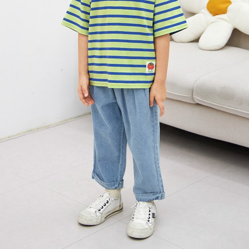 월튼키즈 아동용 시원한 데일리 여름 데님 팬츠