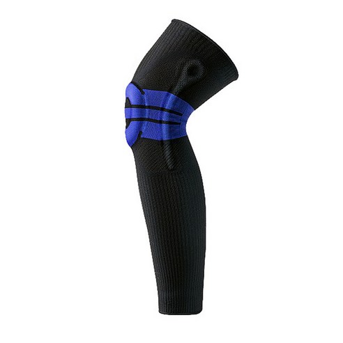 마켓에이 무릎실리콘 스프링 다리보호대 블랙, 1개