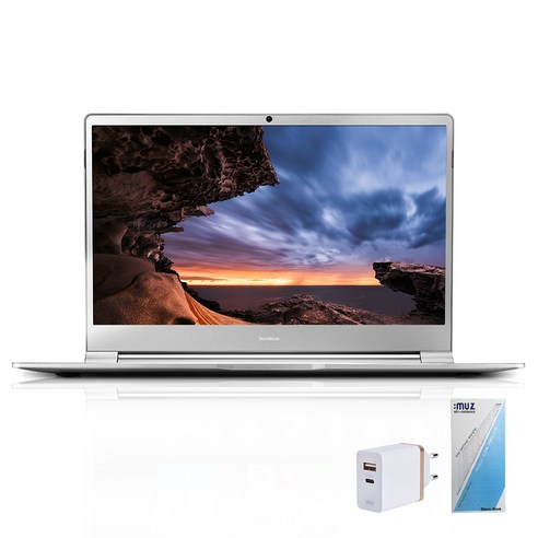 아이뮤즈 2019 스톰북 15 Pro 15.6 + 고속 멀티 충전기 MX30PD-K + 키보드 스킨, 실버 그레이, 코어M3 6세대, 64GB, 8GB, Free DOS, StormBook 15 Pro