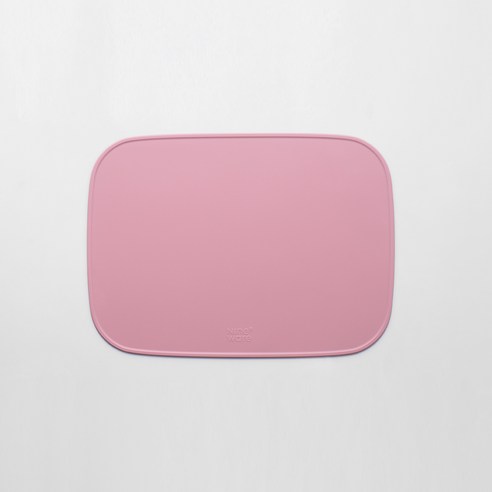 나인웨어 프렌즈 실리콘 테이블매트, 핑크, L(390 x 280 x 2.5 mm)