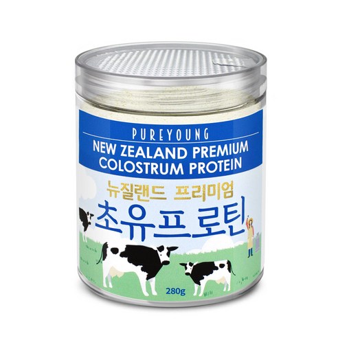 퓨어영 뉴질랜드 초유 프로틴 분말, 1개, 280g