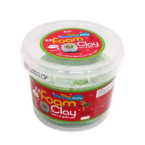 이지 샤이니 폼 유아용 클레이, 연두, 600g, 1개