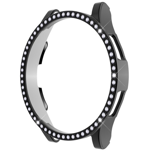 루아러블 갤럭시 워치4 클래식 큐빅 범퍼 케이스 46mm, 블랙