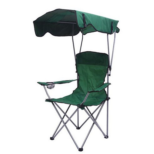 도소 접이식 자외선 차단 휴대용 캠핑 낚시 의자, 그린