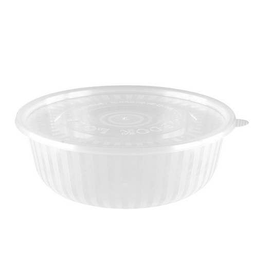 대성기업 고강도 냉면용기 중 1.3L + 뚜껑 세트 투명, 1개입, 50세트