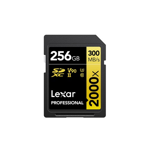 렉사 메모리 카드 SD 캐논 소니 니콘 카메라 2000배속 V90, 256GB, 1개