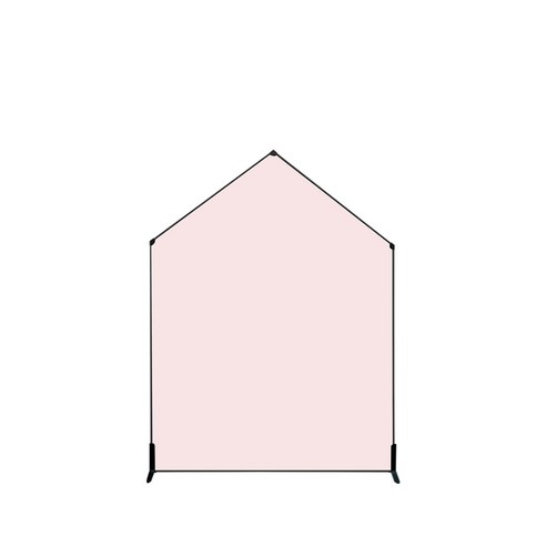 맘스보드 제제미뇽하우스 블랙 스탠드 자석보드 세트, Powder Pink, 1개
