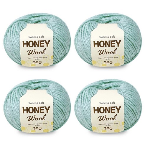 니뜨 허니울 뜨개실 30g x 4p, 연소라