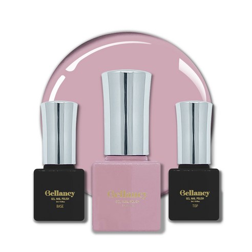 벨랑시 원스텝 젤네일 5ml + 젤네일 베이스 5ml + 젤네일 탑 5ml 세트, 1세트, SN 14 애쉬 핑크
