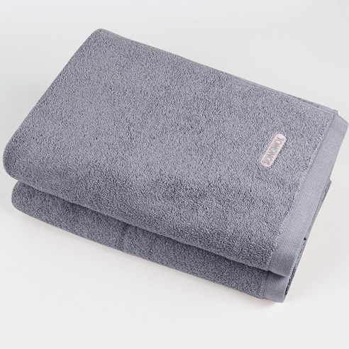 송월타월 컴포트 그라운드 바스타올 450g 30수 면사, 그레이, 2개