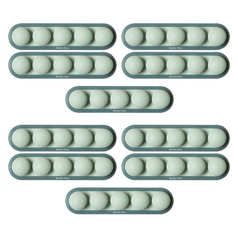 마켓플랜 완두콩 다용도 케이블 정리홀더, 민트, 10개