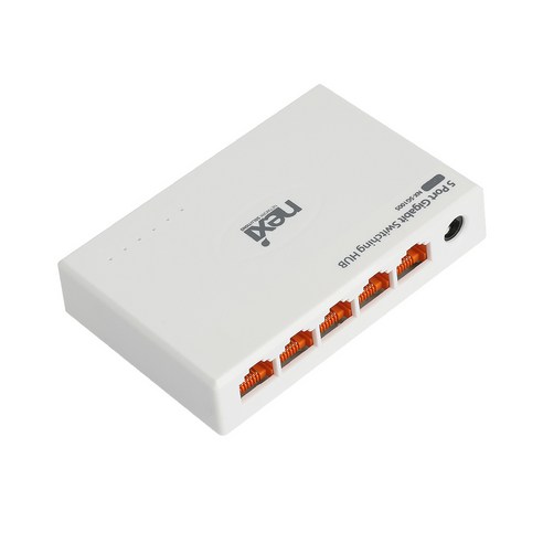 넥시 5포트 기가비트 스위칭 허브 100Mbps, NX-SG1005