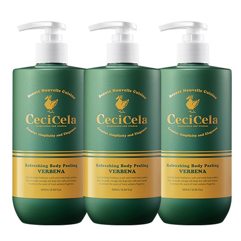 쎄씨쎌라 리프레싱 바디필링, 3개, 500ml
