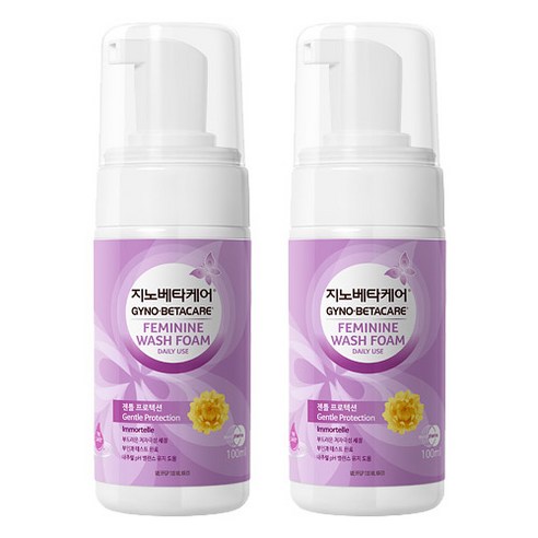 지노베타케어 페미닌 워시 폼 데일리 유즈 여성청결제 이모르뗄, 100ml, 2개