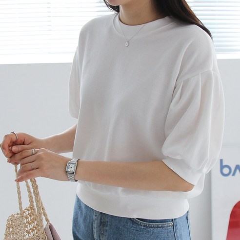 퍼프프로젝트 반팔 맨투맨 티셔츠 임부복
