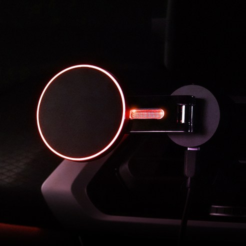카슈아 차량용 맥세이프 LED 휴대폰 고속 무선 충전 거치대 CO-HD02는 스마트폰을 위한 편리한 차량 내 거치대입니다.