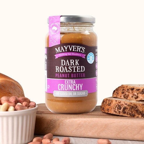 깊고 진한 풍미, 씹는 즐거움까지 완벽한 메이버스 다크로스티드 엑스트라 크런키 피넛버터