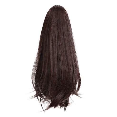 하이유니 숏 포니테일 가발 28cm, 다크브라운, 1개