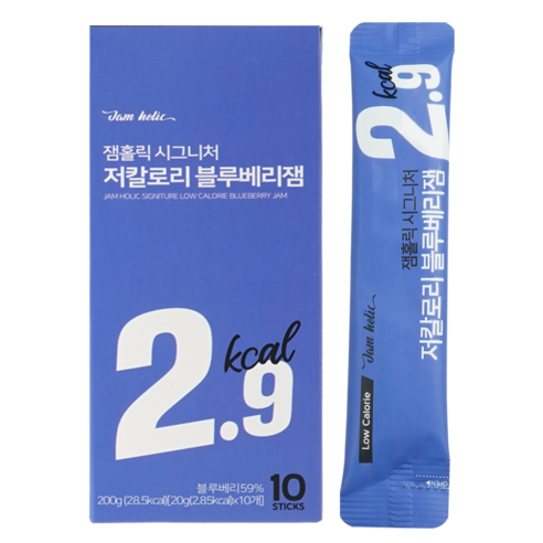 잼홀릭 저칼로리 블루베리 스틱잼 10p, 200g, 1개