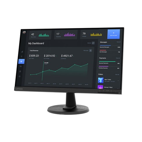 합리적인 가격으로 누리는 뛰어난 시각 경험, 레노버 FHD VA 패널 모니터 67A2KAC6KR