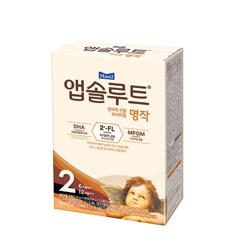 앱솔루트 시작부터 프리미엄 명작 스틱분유 2단계, 1개, 20개입