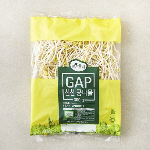 맑은물에 GAP 인증 신선콩나물, 300g, 1개 강변숙주나물