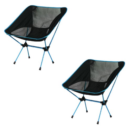 볼록망사 캠핑용 야외 의자 YT_RA1532, 하늘색, 2개