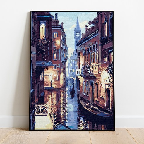 플레이어바웃 DIY 명화 그리기 세트 40 x 50 cm, 강가의 도시 (MG020)