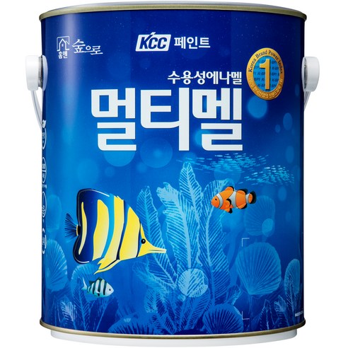 KCC 페인트 숲으로 홈 앤 멀티멜 (반광) 3.78L 250여개 색상, 크림화이트, 1개