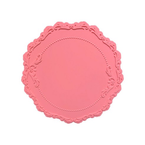벨류하우스 프렌치 다이닝 테이블 웨어 코스터, 01 핑크, S(230 x 230 x 5 mm)