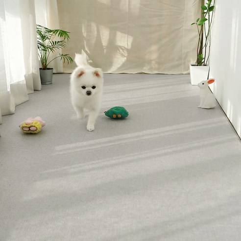 라이팡 반려동물 미끄럼방지 매트, 페브릭베이지, 1개 강아지매트