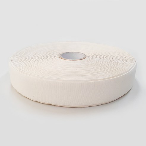 JSTrading 무지 면 라벨 테이프 35mm, 내추럴생지, 1개