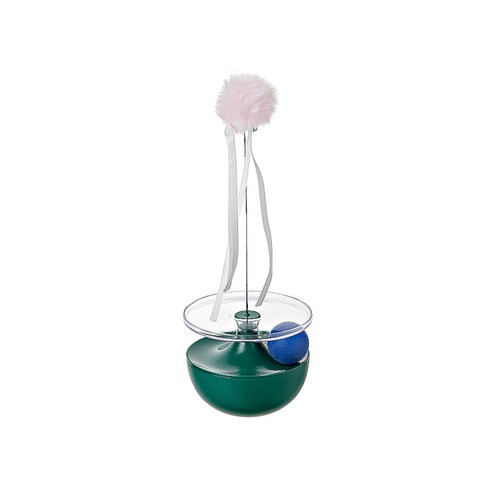 카르노코리아 반려동물 트랙볼 오뚝이 장난감, 그린(오뚝이), 랜덤발송(트랙볼), 1개